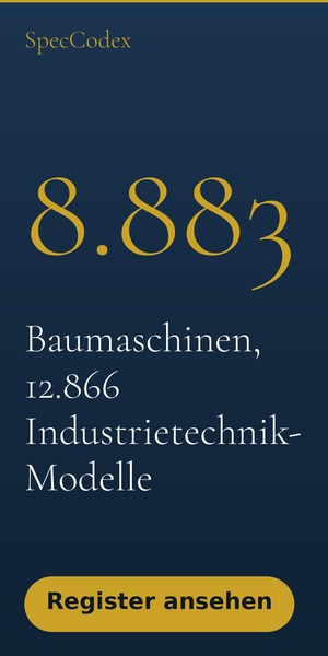 8.883 Baumaschinen, 12.866 Industrietechnik-Modelle